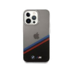 Bmw BMW M Tricolor průsvitný kryt pro iPhone 13 Pro - Černá KP14882