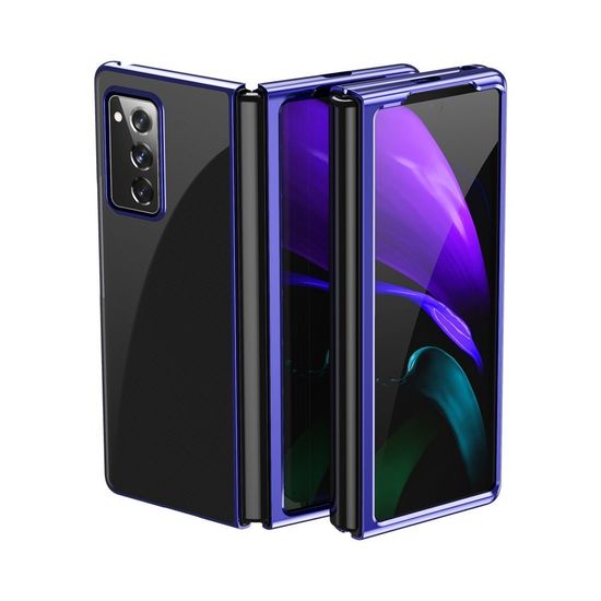 IZMAEL Plating Case Hard pouzdro pro Samsung Galaxy Z Fold 2 5G - Černá KP14896