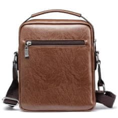 IZMAEL Pánská Crossbody Taška WEIXIER Brett-Tm.Hnědá KP14937