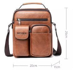 IZMAEL Pánská Crossbody Taška WEIXIER Tom-Černá KP14945