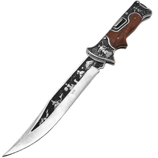 IZMAEL Outdoorový skládací nůž A3190-Hnědá KP18130