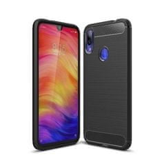 IZMAEL Pouzdro Carbon Bush TPU pre Xiaomi Redmi 7 - Černá KP19392