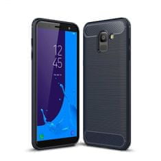 IZMAEL Pouzdro Carbon Bush TPU pre Samsung Galaxy J6 2018 - Tmavě Modrá KP19482