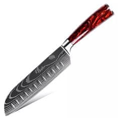 IZMAEL Kuchyňský nůž Onomiči-Santoku/Hnědá KP20062