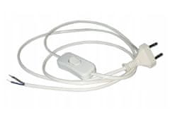 Design Light Elektrický Kabel 3m 2x0,75mm2 s Vypínačem PC1 a Zástrčkou