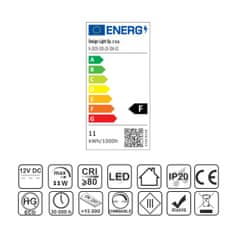 Design Light 1m Pásek LED 12V DC 2835 300 SMD IP20 10W 8mm Modrá