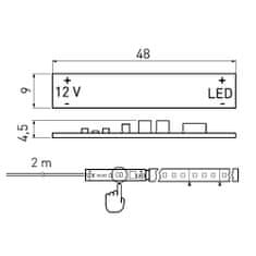 GTV Bezkontaktní Spínač pro 2m LED Profily