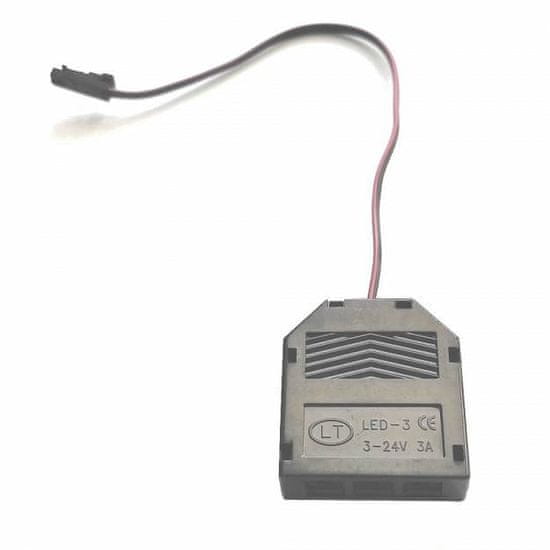 Design Light Rozdělovací Kabel LED 3-bod 15cm MiniAMP se Zástrčkou MiniAMP Černá