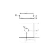 Design Light 2x Úchyt Montážní pro Profil LED Nástěnný LINE XL 16x7mm