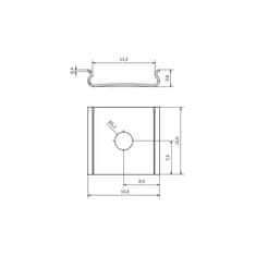 Design Light 2x Úchyt Montážní pro Profil LED - LINE - LINE MINI - TRI-LINE MINI