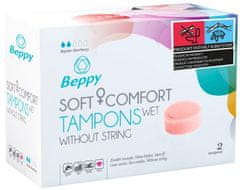 Asha International BEPPY Soft + Comfort Tampon WET bez šňůrky 2 kusy