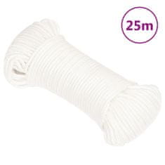 Greatstore Lodní lano celobílé 3 mm 25 m polypropylen