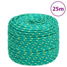 Greatstore Lodní lano zelené 8 mm 25 m polypropylen