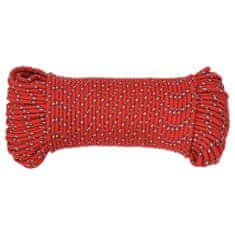 Vidaxl Lodní lano červené 5 mm 25 m polypropylen