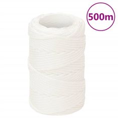 Greatstore Lodní lano celobílé 2 mm 500 m polypropylen