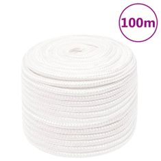 Greatstore Lodní lano celobílé 12 mm 100 m polypropylen