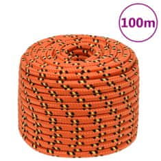 Vidaxl Lodní lano oranžové 12 mm 100 m polypropylen