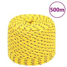 Vidaxl Lodní lano žluté 8 mm 500 m polypropylen