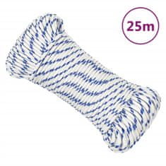 Greatstore Lodní lano bílé 4 mm 25 m polypropylen