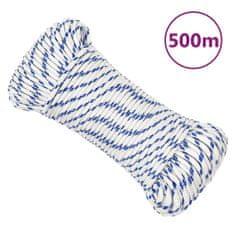 Vidaxl Lodní lano bílé 3 mm 500 m polypropylen
