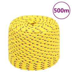 Greatstore Lodní lano žluté 6 mm 500 m polypropylen