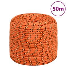 Vidaxl Lodní lano oranžové 10 mm 50 m polypropylen