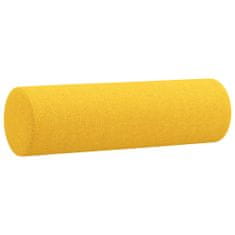 Greatstore Polštáře 2 ks světle žlutá Ø15x50 cm textil