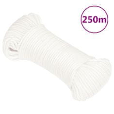 Greatstore Lodní lano celobílé 5 mm 250 m polypropylen