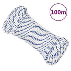 Greatstore Lodní lano bílé 5 mm 100 m polypropylen