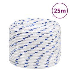 Greatstore Lodní lano bílé 18 mm 25 m polypropylen