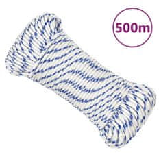 Greatstore Lodní lano bílé 5 mm 500 m polypropylen