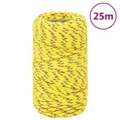 Greatstore Lodní lano žluté 2 mm 25 m polypropylen