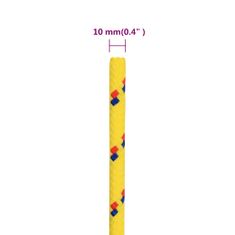 Vidaxl Lodní lano žluté 10 mm 500 m polypropylen