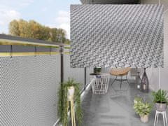 My Best Home Balkonová ratanová zástěna PORI, černá/bílá, výška 90 cm šířka různé rozměry 900 g/m2 MyBestHome Rozměr: 90x400 cm