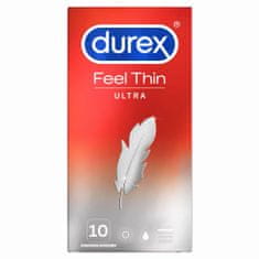 Durex KONZERVAČNÍ LÁTKY DUREX FEEL ULTRA TENKÉ KRABICE 10 ks