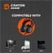 Canyon Herní headset Interceptor GH-8A, LED, PC/PS4/Xbox, Deep bass, kabel 2m, USB+2x3,5F TRS jack + rozbočovač