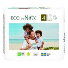 ECO by Naty 4 Pants, 22 ks (8-15 kg) - kalhotkové pleny