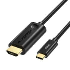 shumee Adaptérový kabel s USB Type C - HDMI 2.0 4K 60Hz 1,8m černý