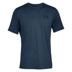 Under Armour Tričko tmavomodré XL Sportstyle Left Chest