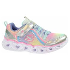 Skechers S Lights-Heart Lights - Rainbow Lux silver-multi 34