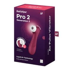 Satisfyer Satisfyer Pro 2 Generation 3 (Wine Red), Liquid Air vibrátor