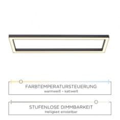 PAUL NEUHAUS PAUL NEUHAUS PURE-LINES, LED stropní svítidlo, antracit, rám, 110x30 cm 2700-5000K 6023-13