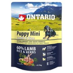 Ontario Puppy Mini Lamb & Rice 0,75 kg