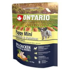 Ontario Puppy Mini Chicken & Potatoes & Herbs 0,75 kg