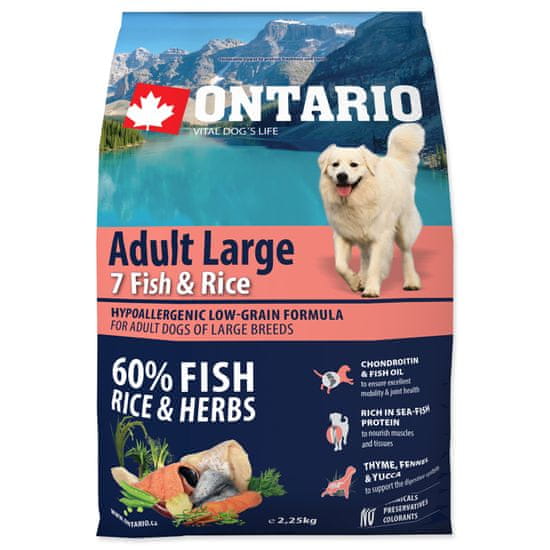 Ontario Dog Adult Large Fish & Rice 2.25 kg