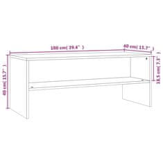 Vidaxl TV skříňka hnědý dub 100 x 40 x 40 cm kompozitní dřevo