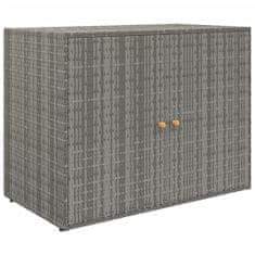 Vidaxl Zahradní úložná skříň šedá 100 x 55,5 x 80 cm polyratan