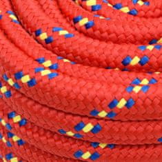 Greatstore Lodní lano červené 20 mm 50 m polypropylen