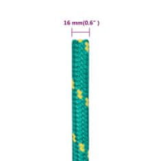 Greatstore Lodní lano zelené 16 mm 100 m polypropylen