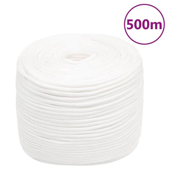 Greatstore Lodní lano celobílé 10 mm 500 m polypropylen